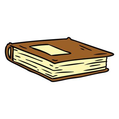 elle çizilmiş karikatür doodle kırmızı günlüğünün