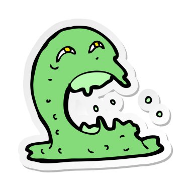 etiket bir karikatür brüt hayaletin