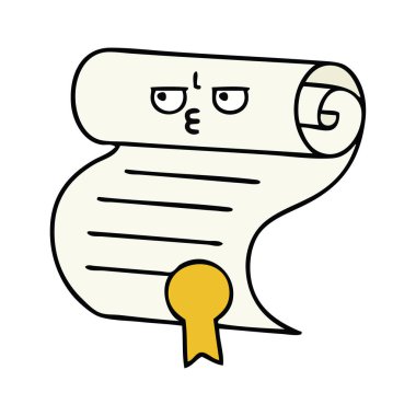 bir sözleşmenin sevimli çizgi