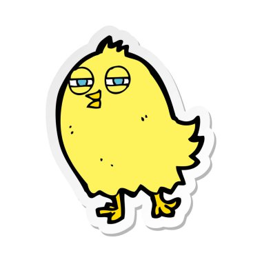 komik karikatür kuş Sticker