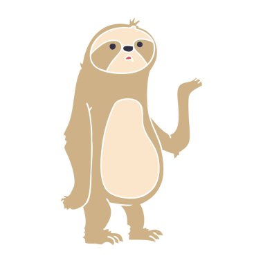 ilginç karikatür tembellik el çekilmiş