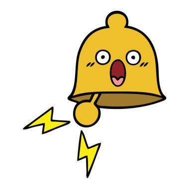 sevimli çizgi zil çan