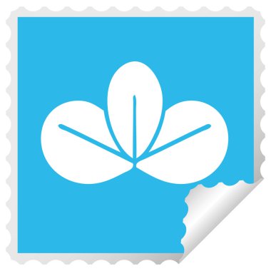 etiket karikatür bir sonbahar yaprak peeling Meydanı