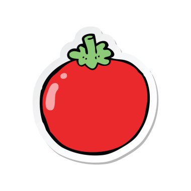 etiket bir karikatür domates