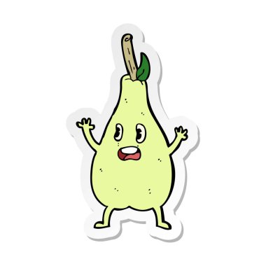 bir çizgi film korkmuş armut etiket