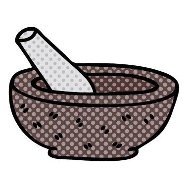 çizgi roman tarzı ilginç karikatür havaneli ve harç