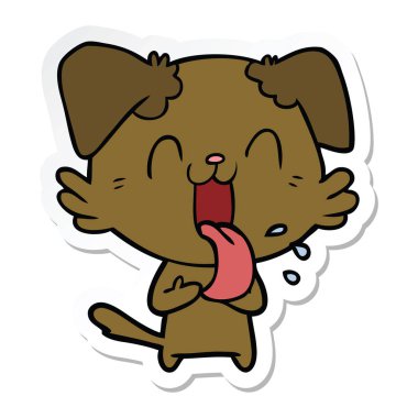 bir çizgi film nefes nefese köpek etiket