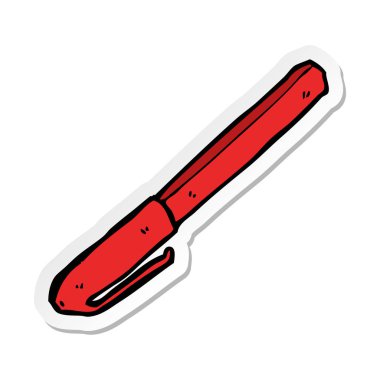 etiket bir karikatür kalem