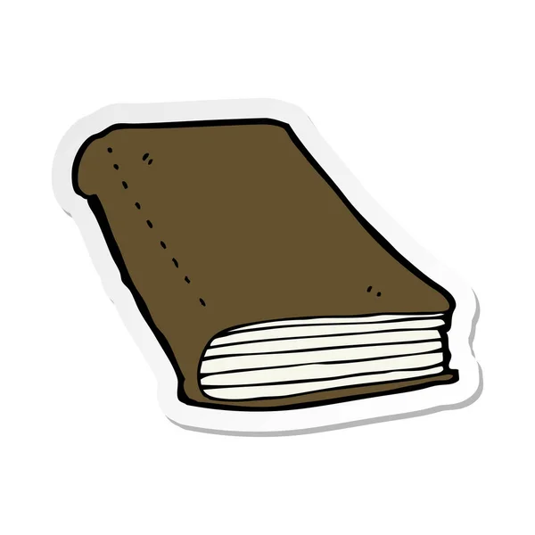 Sticker of a cartoon book — Stock Vector