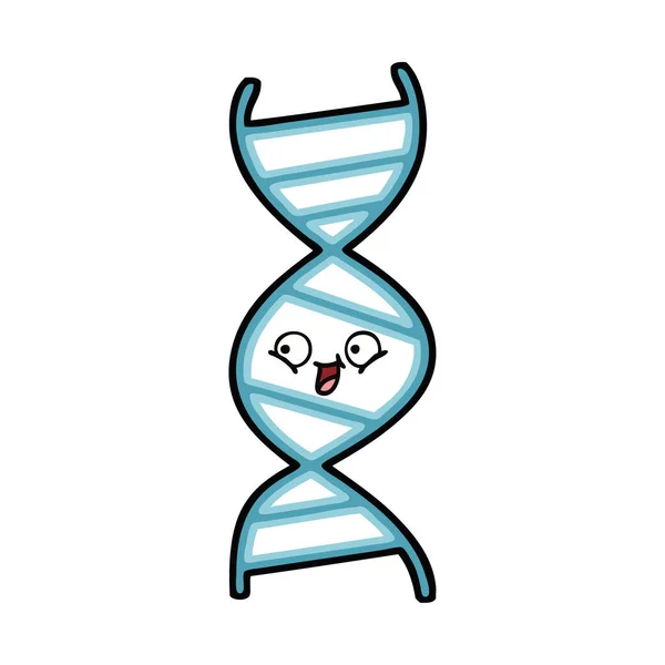 Schattige Cartoon Van Een Bundel Van Dna — Stockvector