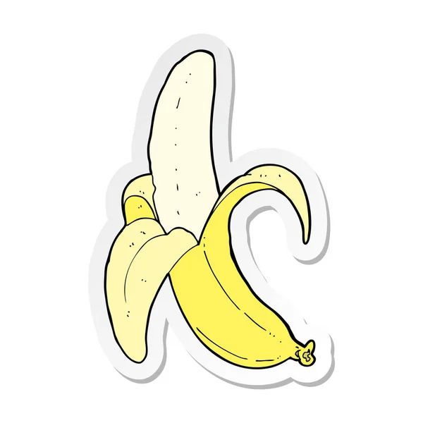 Rajzfilm Banán Matrica — Stock Vector