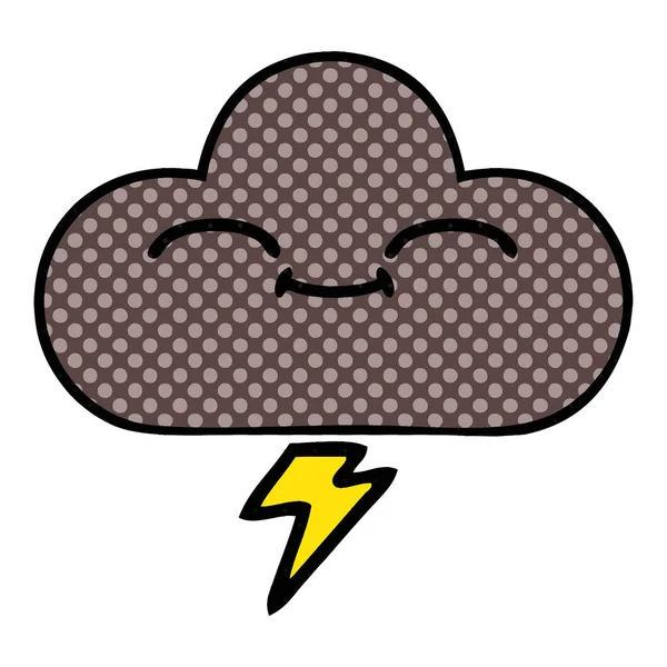 嵐雲の漫画のスタイルの漫画 — ストックベクタ