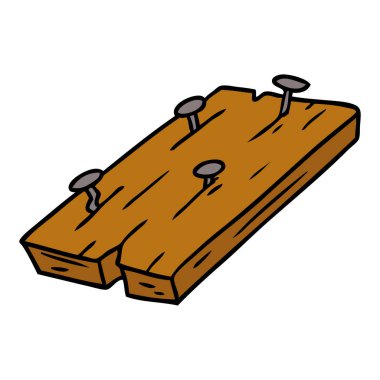 elle çizilmiş karikatür doodle çivi bir pansiyon