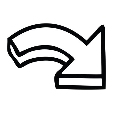 yönlü oku çizim karikatür