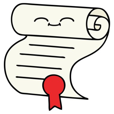 bir sözleşmenin sevimli çizgi