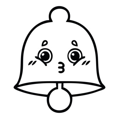 Çizim karikatür bir çan