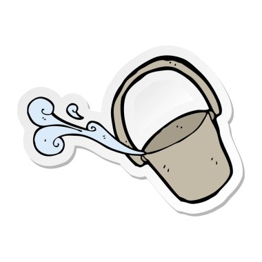 bir çizgi film kova etiket