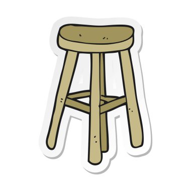 bir çizgi film tabure etiket