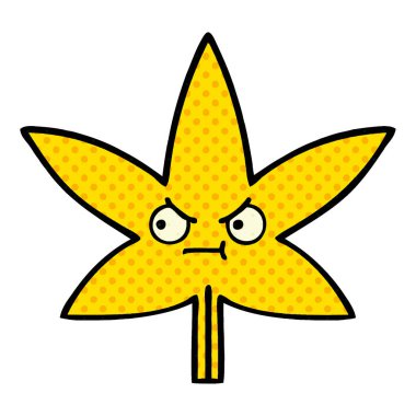 çizgi roman tarzı çizgi film sonbahar yaprak