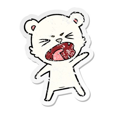 kızgın çizgi film kutup ayısı sıkıntılı etiket