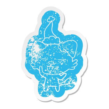 çizgi film sıkıntılı etiket dili yıprattı yapışmasını bir köpek 