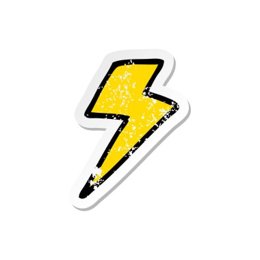 çizgi film şimşek sıkıntılı etiket