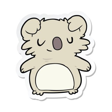 etiket bir karikatür Koala