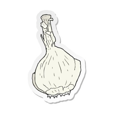 etiket bir karikatür sarımsak
