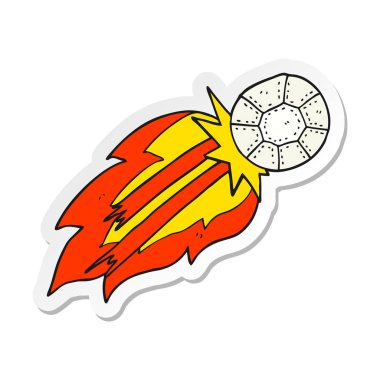 etiket bir çizgi film futbol topu