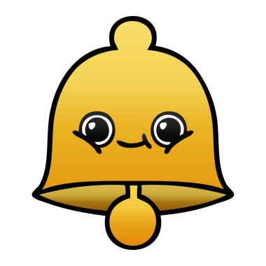 Degrade gölgeli karikatür çan