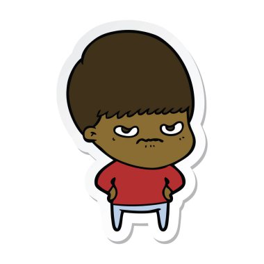 etiket bir rahatsız çizgi film çocuk