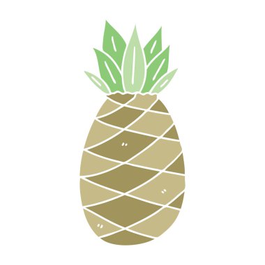 çizilmiş ilginç karikatür ananas el