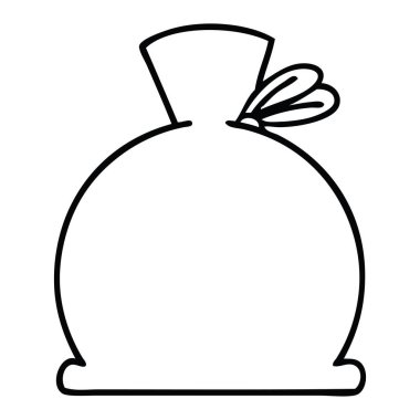 Çizim karikatür bir çanta