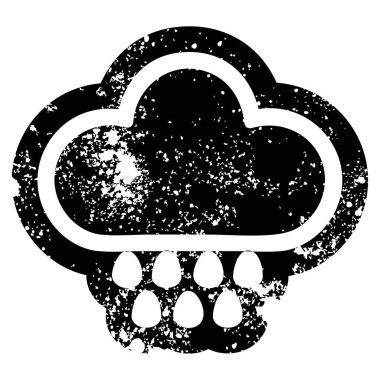 yağmur bulutu sıkıntılı simgesi