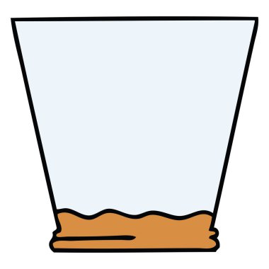 ilginç karikatür viski tumbler el çekilmiş