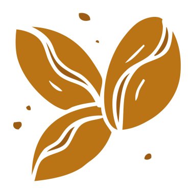 çizgi film doodle üç kahve fasulye