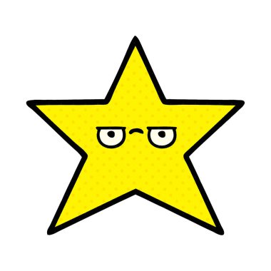 çizgi roman tarzı çizgi film altın yıldız