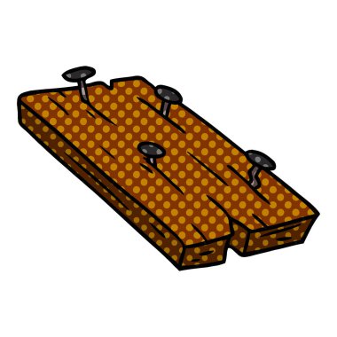 elle çizilmiş karikatür doodle çivi bir pansiyon