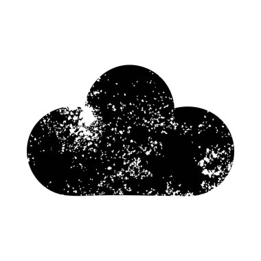 Beyaz bir bulut sıkıntılı sembolü