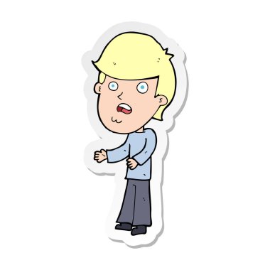 etiket bir karikatür dostum şok