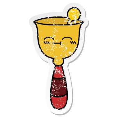 sevimli çizgi okul zili sıkıntılı etiket