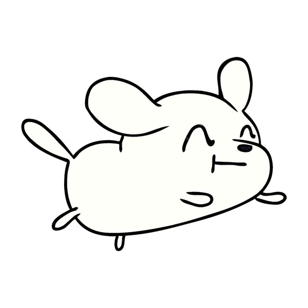 Desenho Animado Ilustração Kawaii Cão Bonito —  Vetores de Stock