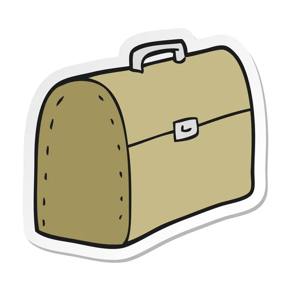 Pegatina Una Bolsa Dibujos Animados — Vector de stock