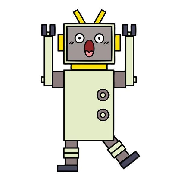 Милі мультфільми робот — стоковий вектор