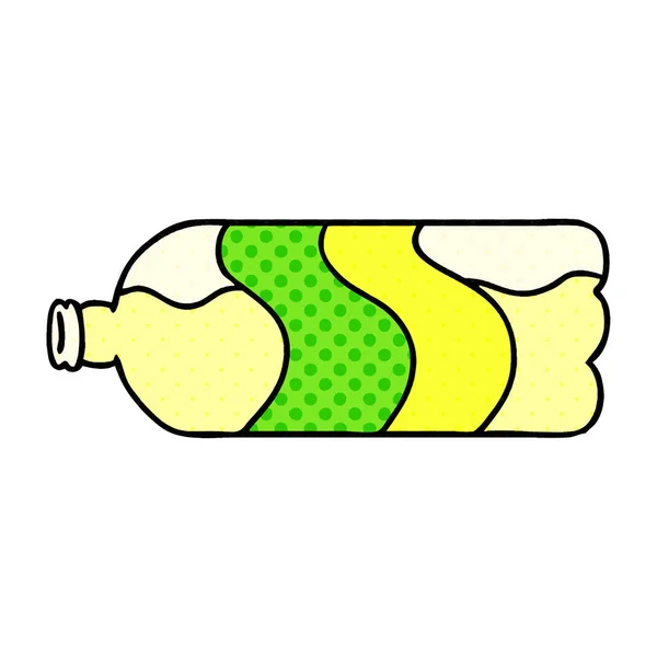 Garabato Dibujado Mano Una Botella Refresco — Vector de stock