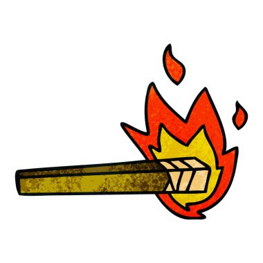 yaktı çizilmiş ilginç karikatür meşale el