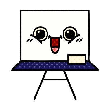 çizgi roman tarzı karikatür bir beyaz tahta