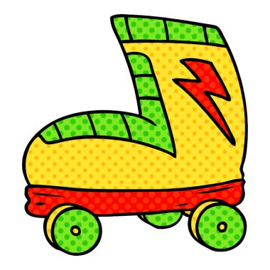 elle çizilmiş karikatür doodle paten önyükleme