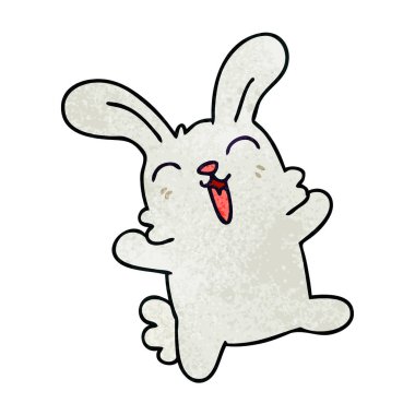 ilginç el karikatür tavşan çekilmiş