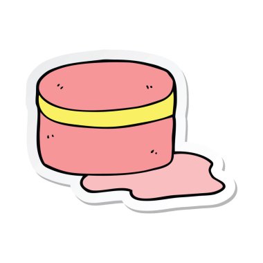 bir çizgi film güzellik losyonu küvet plakası